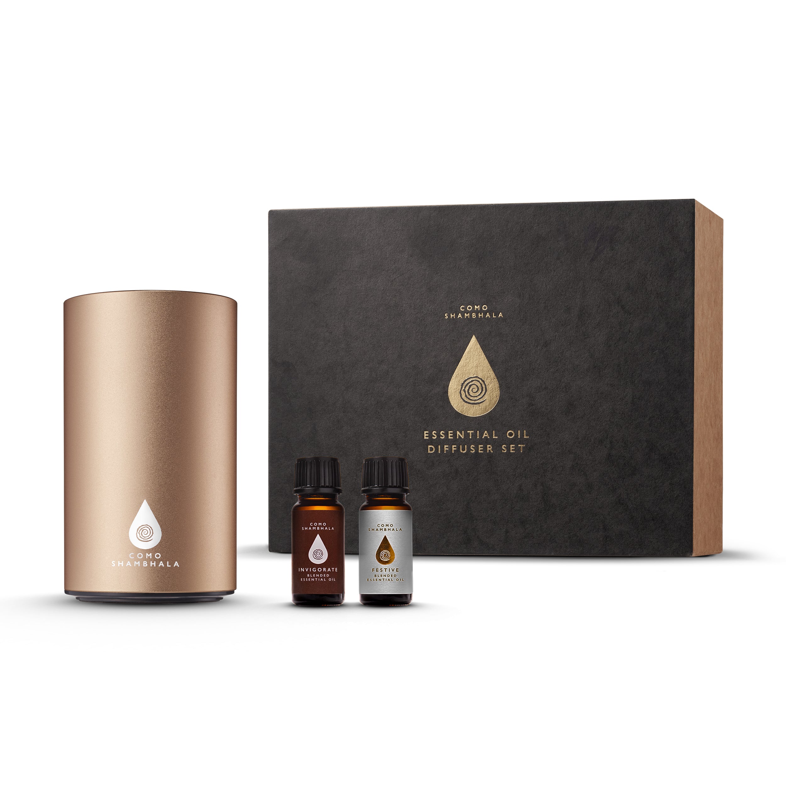 The Essential Oil Diffuser Gift Set in Gold